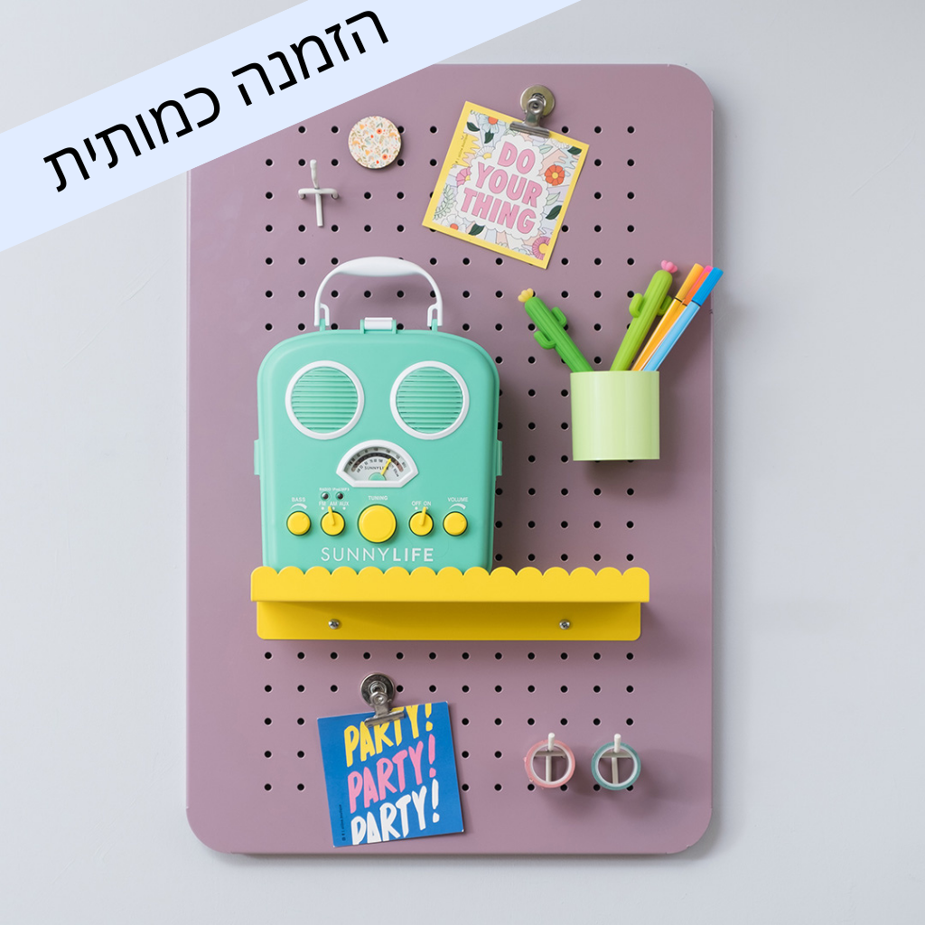 לוח מודעות מגנטי | Peg board Large | פגבורד | לוח מחורר גדול | Eina