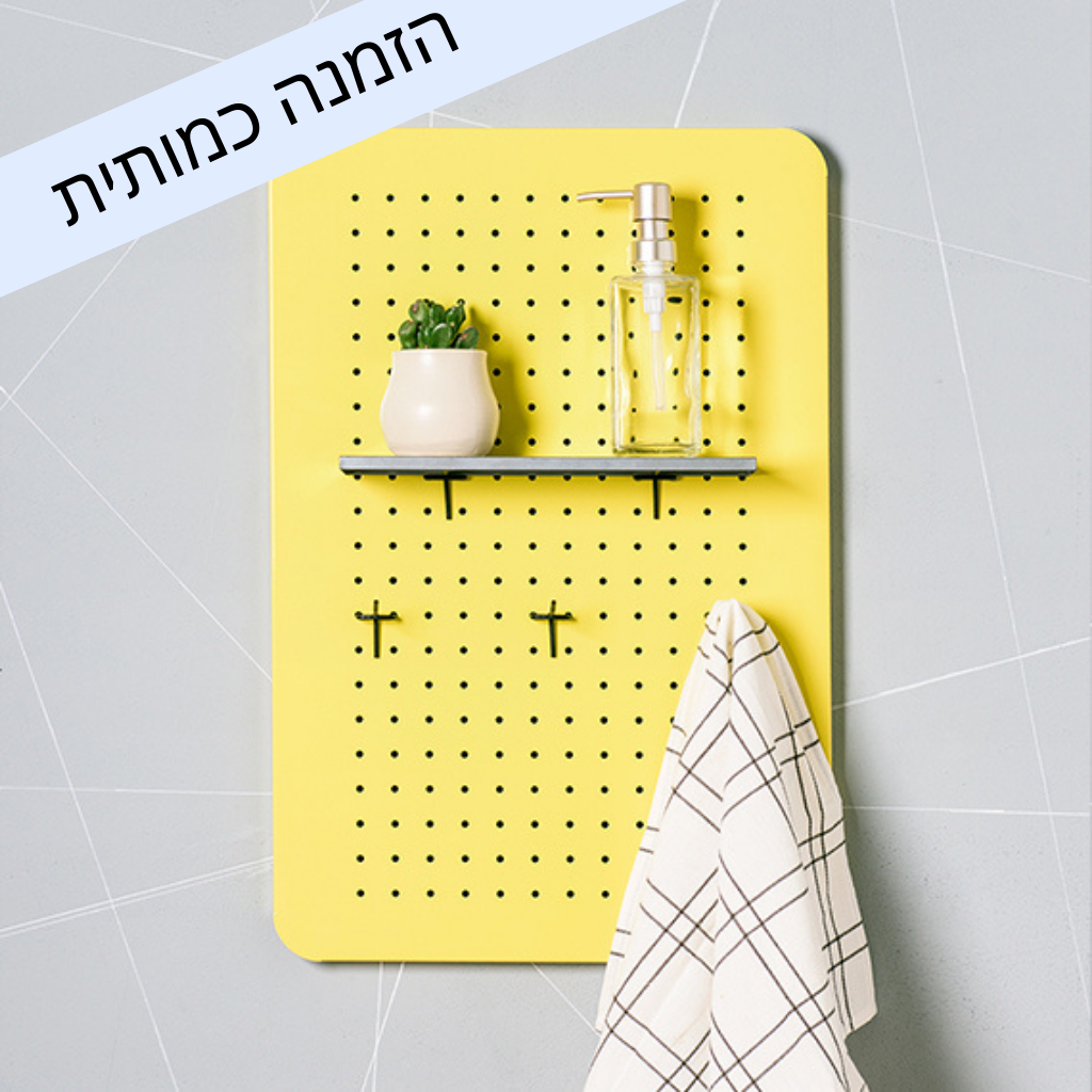 לוח מודעות מגנטי | Peg board Large | פגבורד | לוח מחורר גדול | Eina