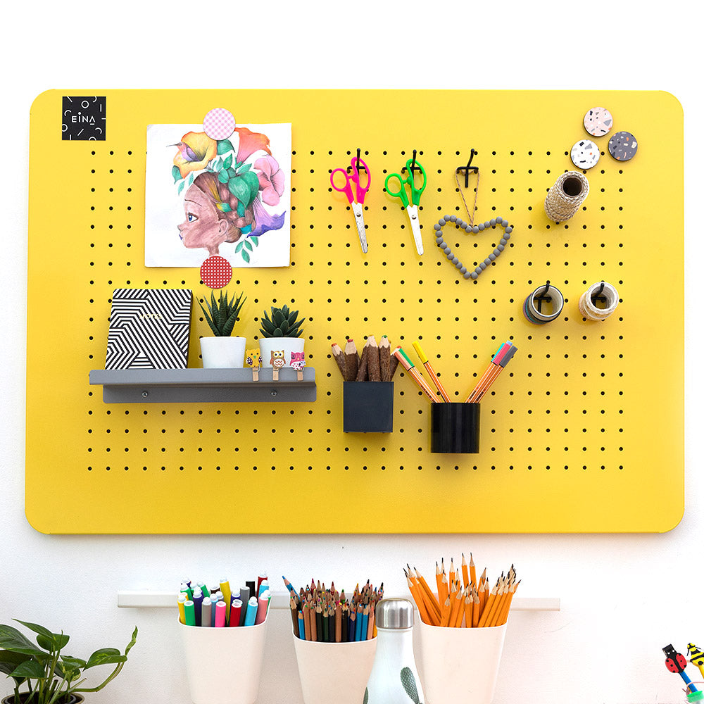 לוח מודעות מגנטי | Peg board X-Large | פגבורד | לוח מחורר ענק | Eina